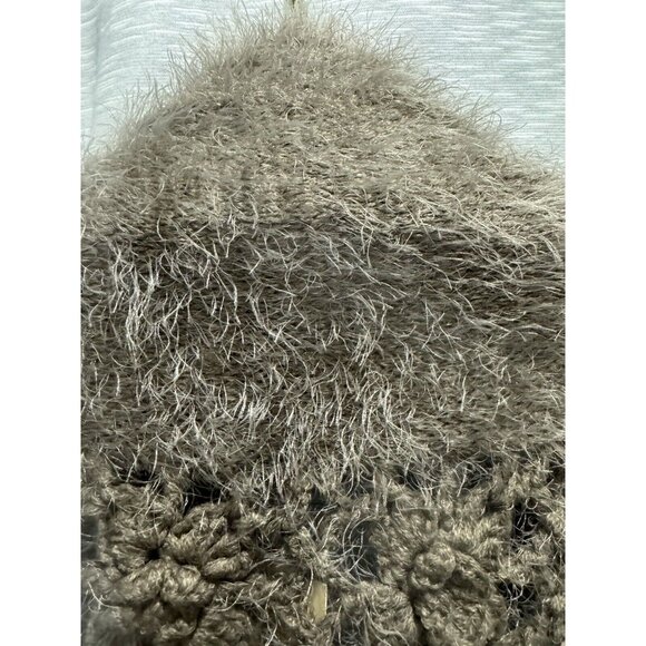 Sacred Threads Bohemian Brown Open Front Vest 100% Rayon Size M/L ( runs small) - Picture 5 of 11